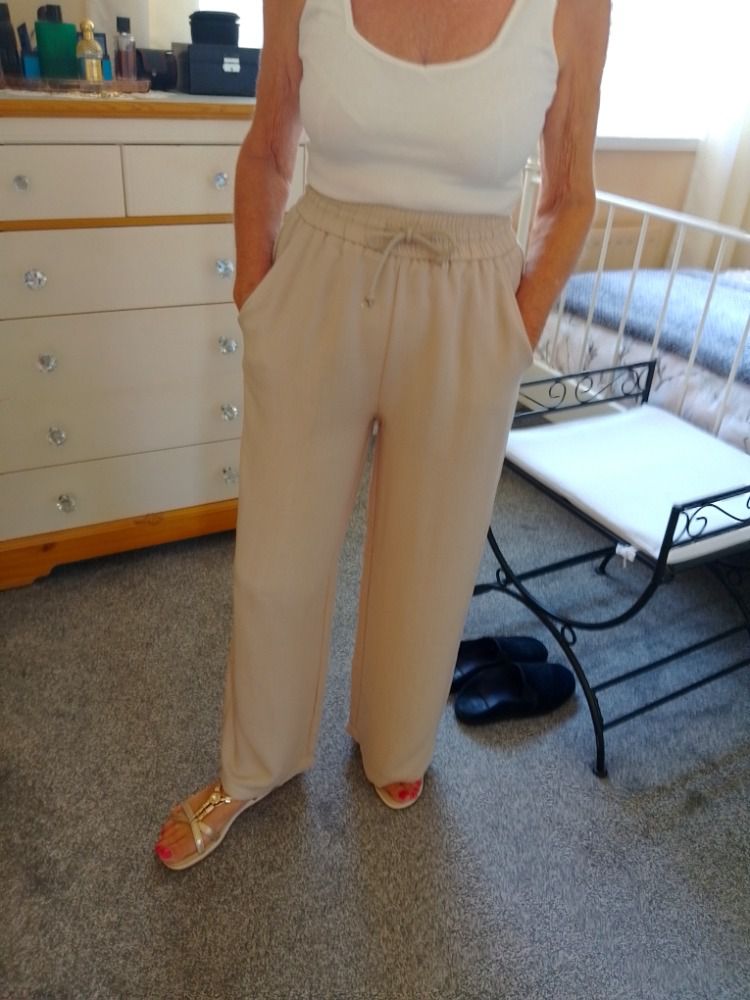 Priya K. wearing the pants